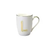 Tazze E Tazzine-Bitossi Home Mug Lettera L 10,3 O 8,2 Cm Decalcomania Oro