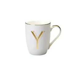 Tazze E Tazzine-Bitossi Home Mug Lettera Y 10,3 O 8,2 Cm Decalcomania Oro
