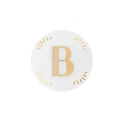 Accessori-Bitossi Home Piattino Lettera B Decalcomania Oro