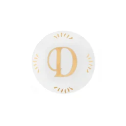 Accessori-Bitossi Home Piattino Lettera D Decalcomania Oro