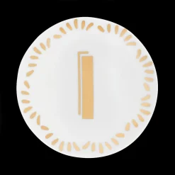 Accessori-Bitossi Home Piattino Lettera I Decalcomania Oro