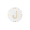 Accessori-Bitossi Home Piattino Lettera J Decalcomania Oro