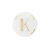 Accessori-Bitossi Home Piattino Lettera K Decalcomania Oro
