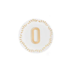 Accessori-Bitossi Home Piattino Lettera O Decalcomania Oro