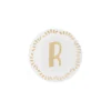 Accessori-Bitossi Home Piattino Lettera R Decalcomania Oro