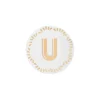 Accessori-Bitossi Home Piattino Lettera U Decalcomania Oro