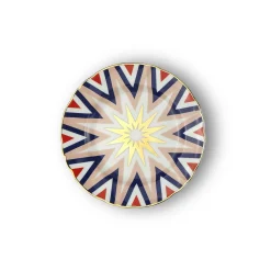 Piatti-Bitossi Home Piatto Dessert Folgore Decalcomania Oro