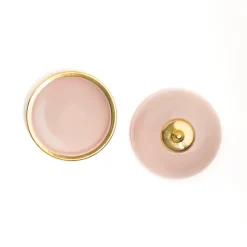 Accessori-Bitossi Home Scatola Rosa/Oro Decalcomania