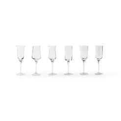 Bicchieri-Bitossi Home Set 6 Bicchieri Grappa Forme Assortite Trasparente