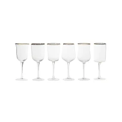 Bicchieri-Bitossi Home Set 6 Calici Forme Assortite Trasparente
