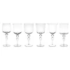 Bicchieri-Bitossi Home Set 6 Calici Stelo Lavorato Forme Assortite Trasparente