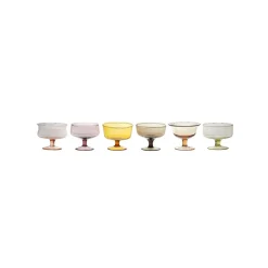 Piatti E Coppe-Bitossi Home Set 6 Coppette Forme Assortite Nuances Ambra/Rosa