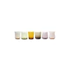 Bicchieri-Bitossi Home Set 6 Liquorini Forme Assortite Nuances Ambra/Rosa