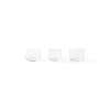Accessori-Bitossi Home Set 3 Tea-Light Forme Assortite Trasparente