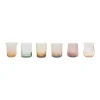 Bicchieri-Bitossi Home Set 6 Tumbler - Texture Nuance Ambra/Rosa