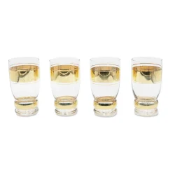 Bicchieri-Bitossi Home Set 4 Tumbler Dettagli Oro