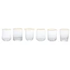 Bicchieri-Bitossi Home Set 6 Tumbler Forme Assortite Trasparente