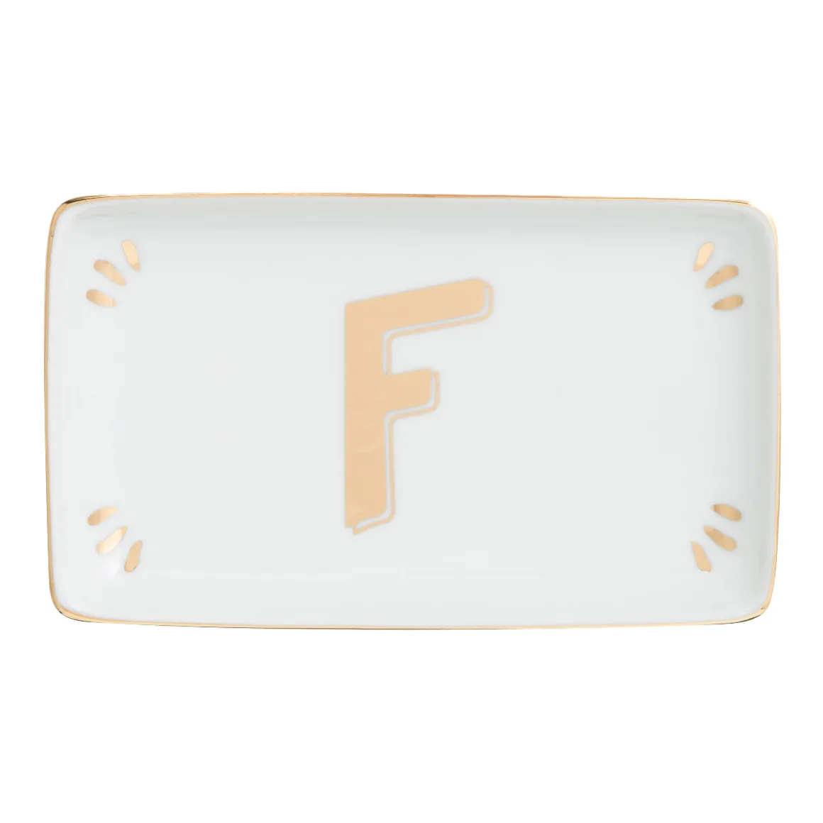 Accessori-Bitossi Home Vaschetta Rettangolare Lettera F